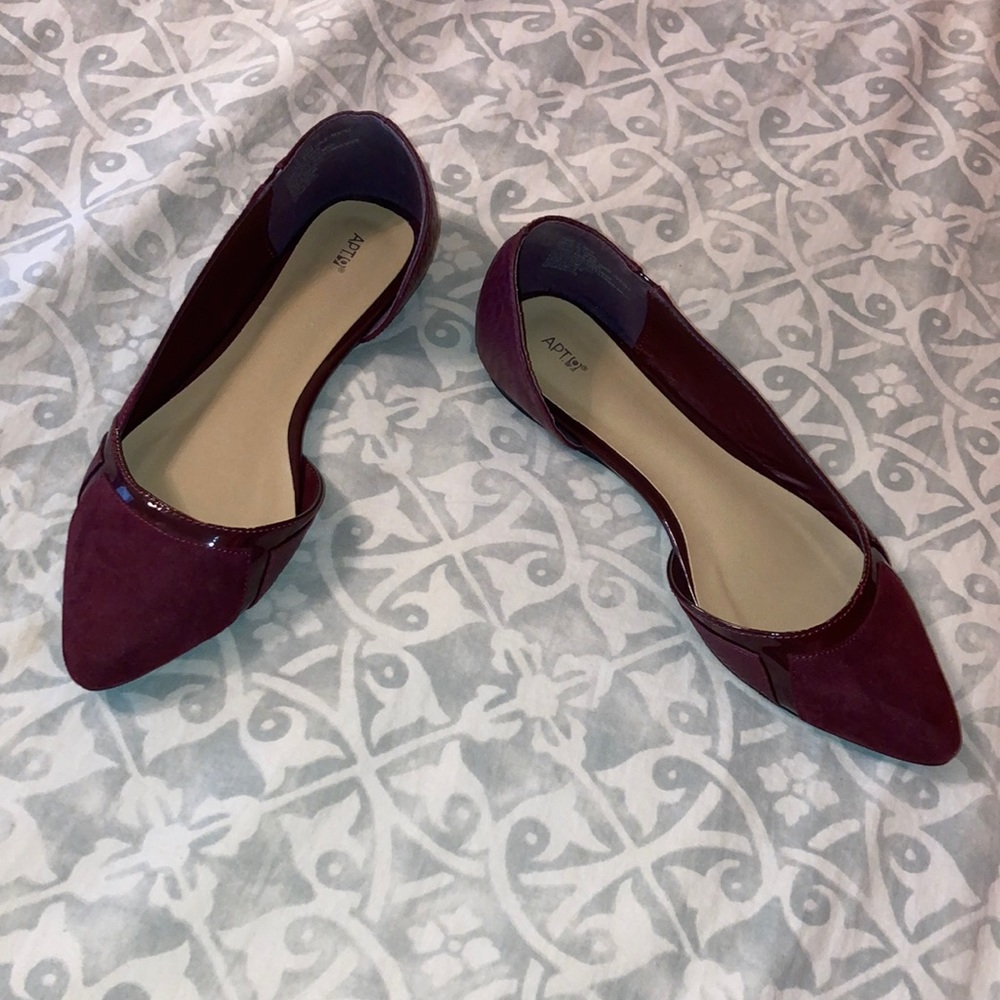 Apt 9 “Swiss Wine” Flats Size 8